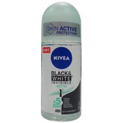 Nivea Roll-on Women 50ml B&W Invisible Active