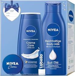 Kazeta: NIVEA Tel. ml. 400ml+SG 250ml+Krm 40ml+Labello 4,8g