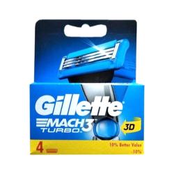 Gillette nhrady Mach3 Turbo 4ks (obal Papier)