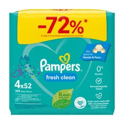 Pampers detsk obrsky 4x52ks Fresh Clean