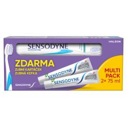 Sensodyne zubn pasta 2x75ml Extra Whitening + zubn kefka